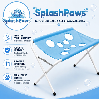 SplashPaws™ Soporte Baño y Aseo de Mascotas